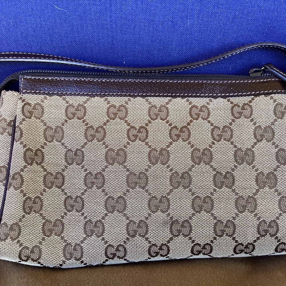 Authentic Gucci Abbey Pochette small Shoulder bag canvas vintage - Picture 2 of 14
